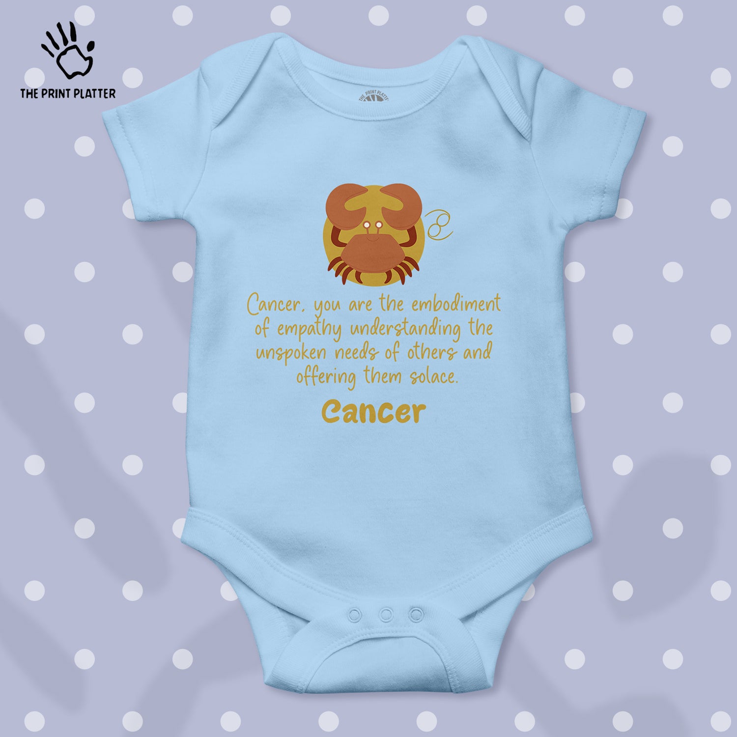 Cancer - Zodiac Unisex Half Sleeve Romper