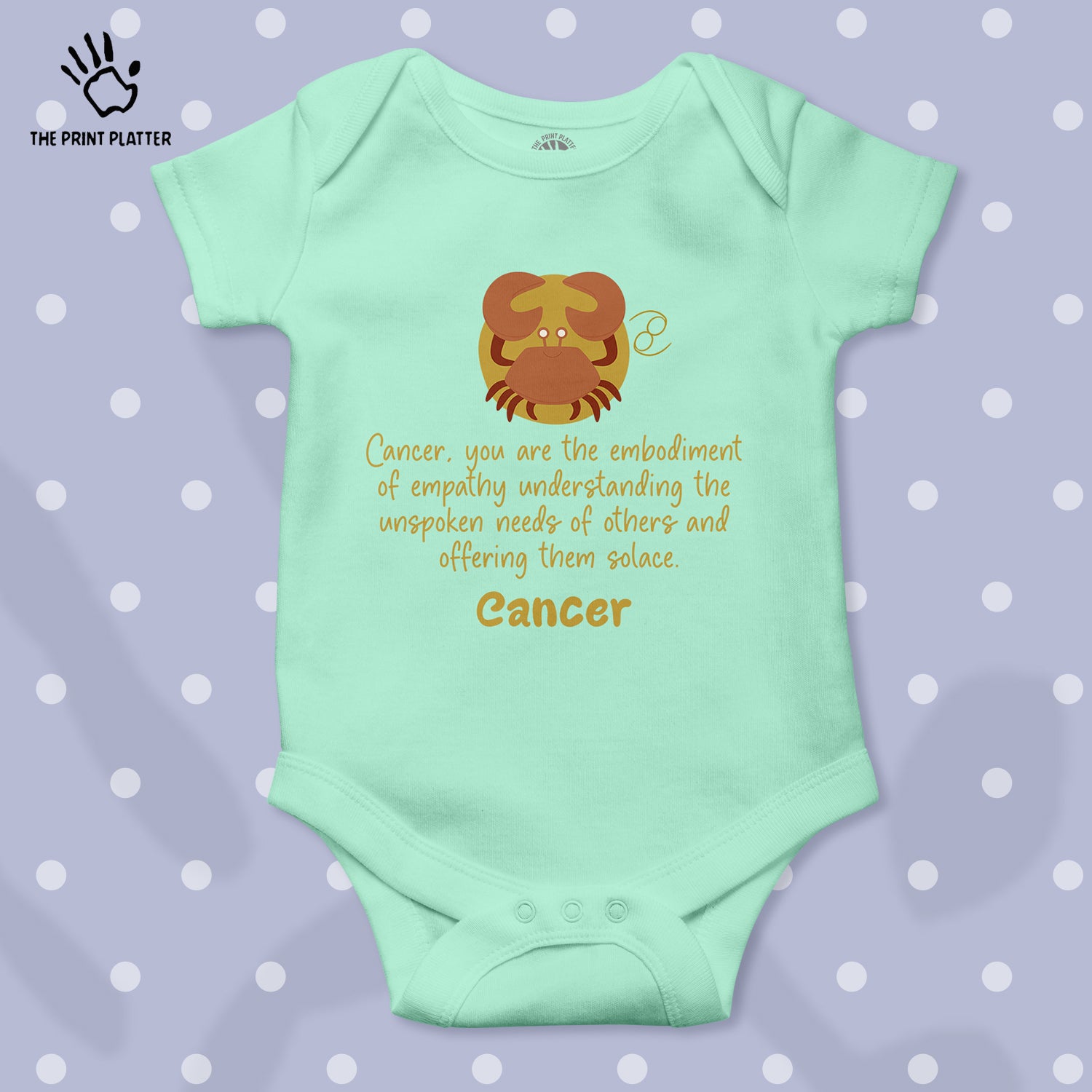 Cancer - Zodiac Unisex Half Sleeve Romper