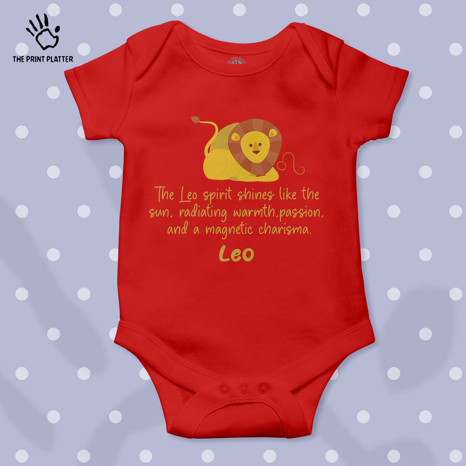 Leo - Zodiac Unisex Half Sleeve Romper