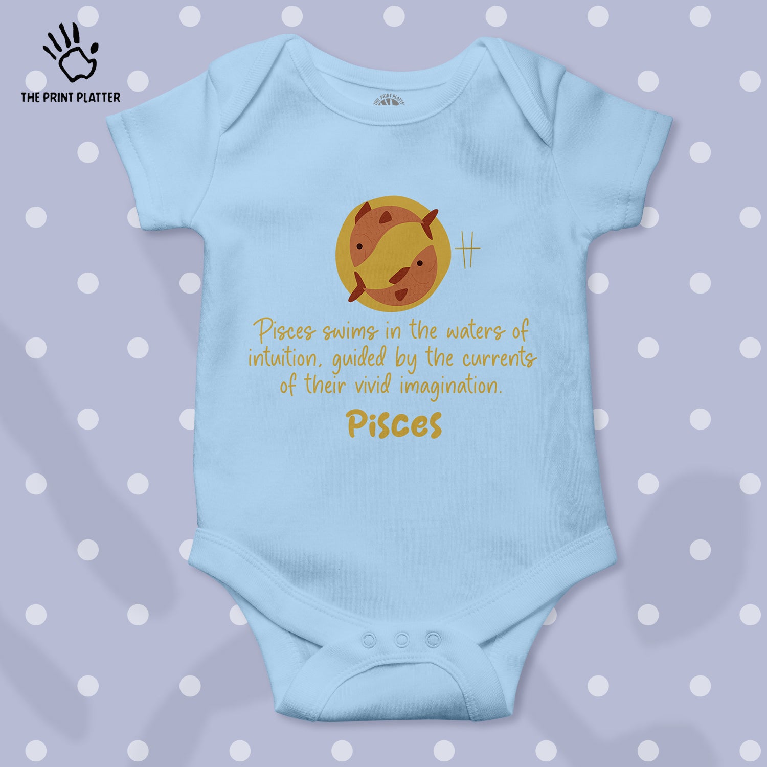 Pisces - Zodiac Unisex Half Sleeve Romper