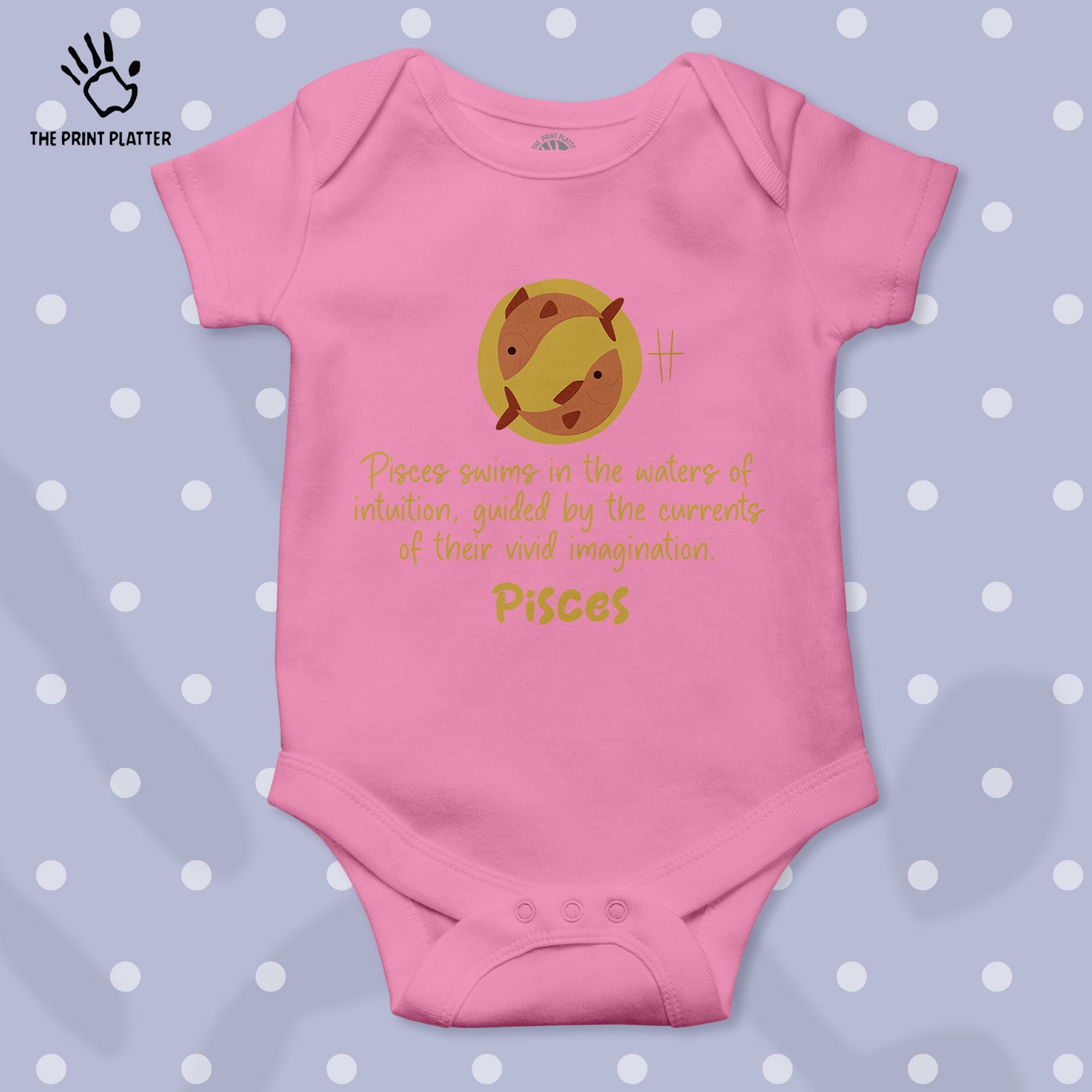 Pisces - Zodiac Unisex Half Sleeve Romper