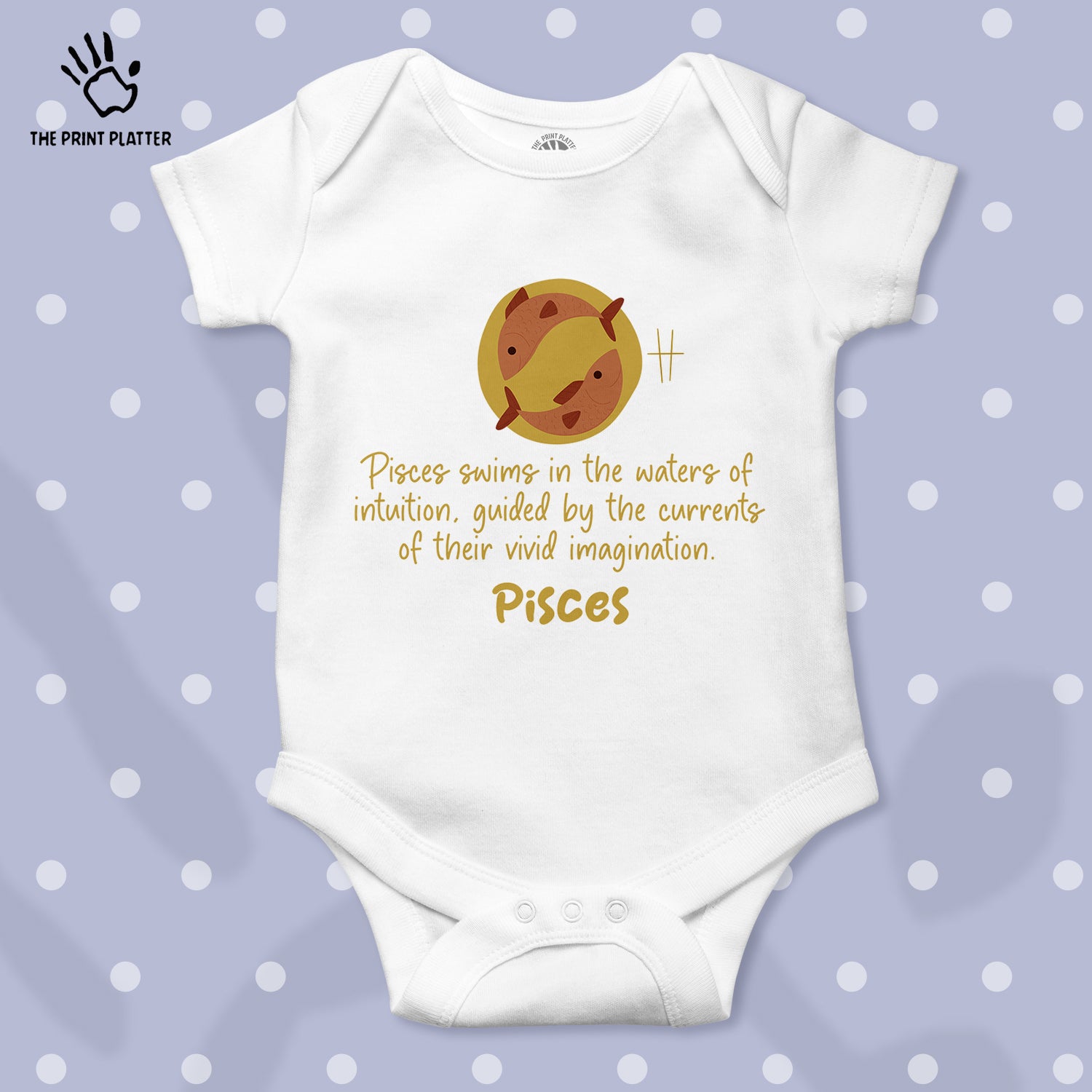 Pisces - Zodiac Unisex Half Sleeve Romper