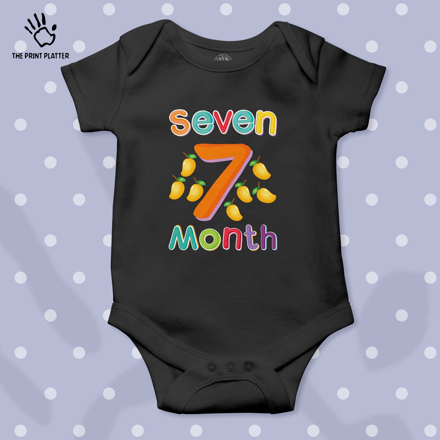 Seven Month Mango Unisex Half Sleeve Romper