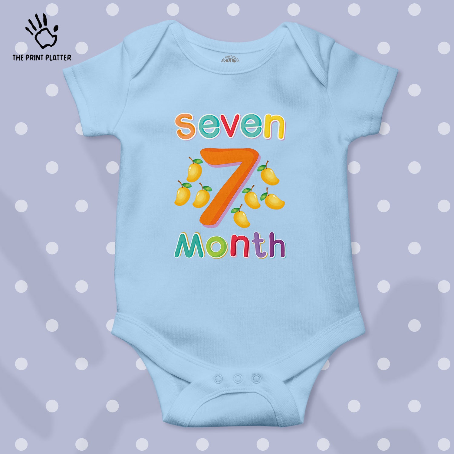 Seven Month Mango Unisex Half Sleeve Romper