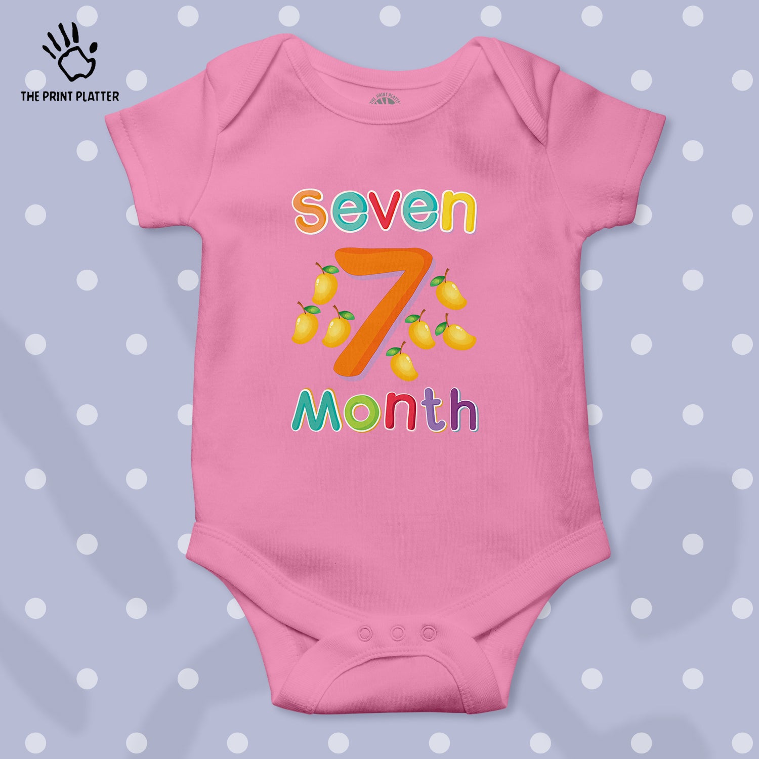 Seven Month Mango Unisex Half Sleeve Romper