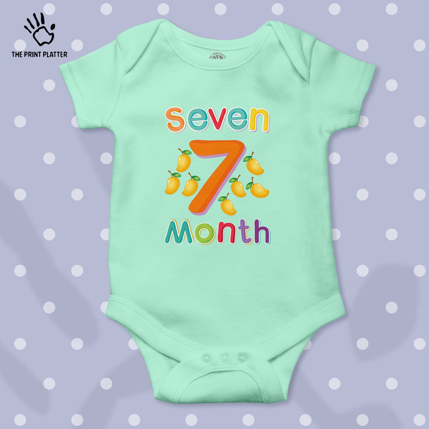 Seven Month Mango Unisex Half Sleeve Romper