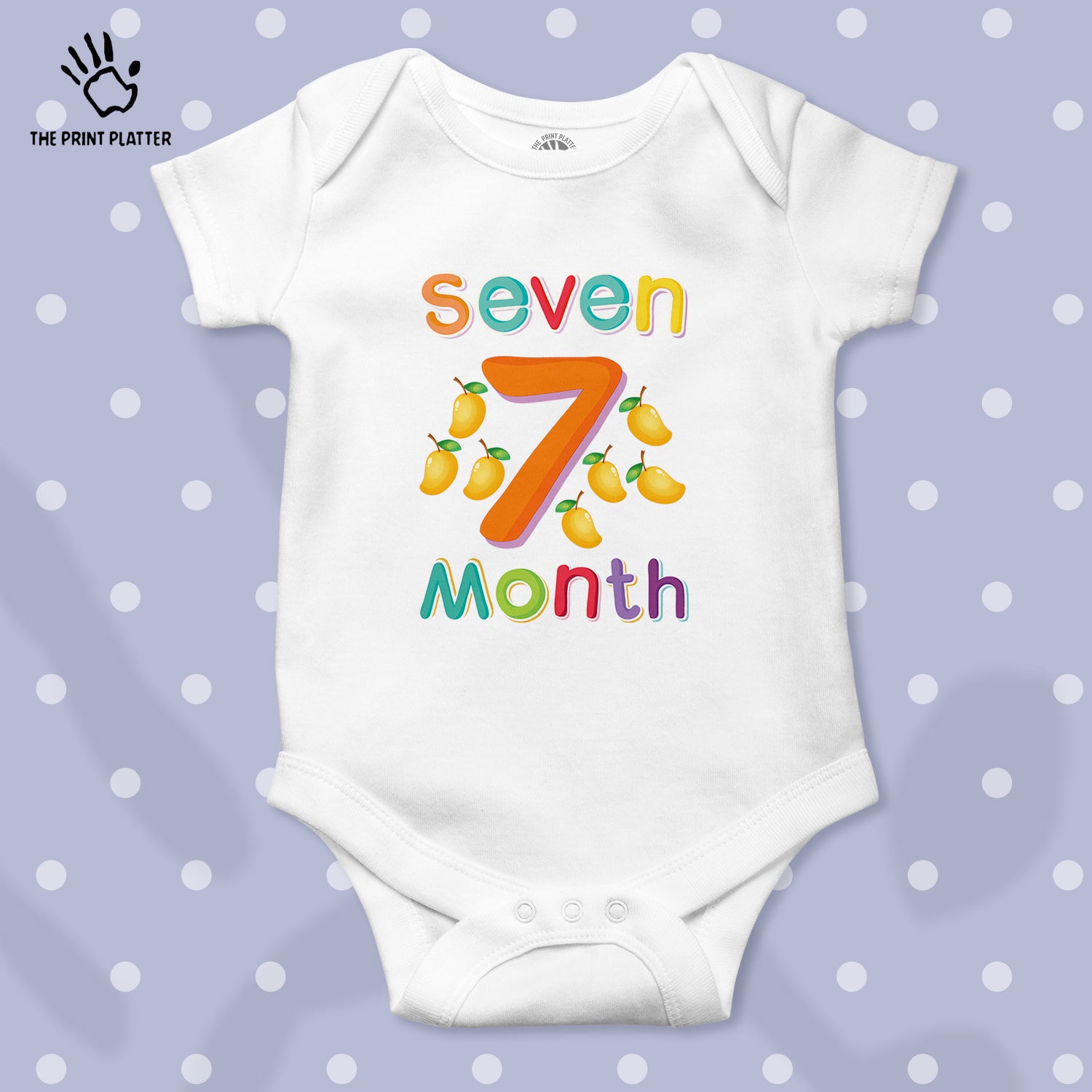 Seven Month Mango Unisex Half Sleeve Romper