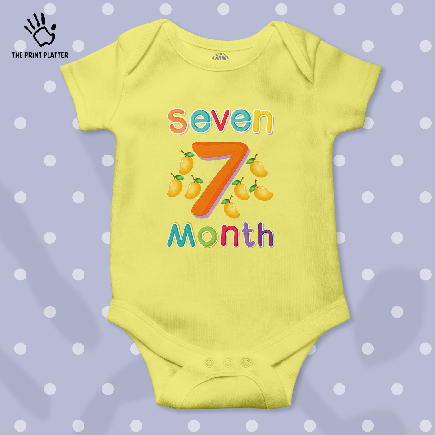 Seven Month Mango Unisex Half Sleeve Romper