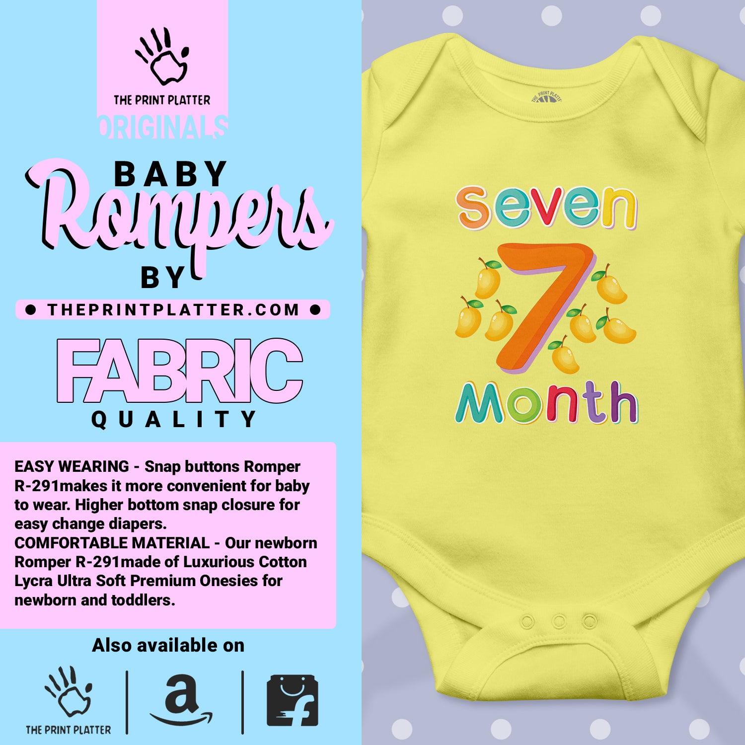 Seven Month Mango Unisex Half Sleeve Romper