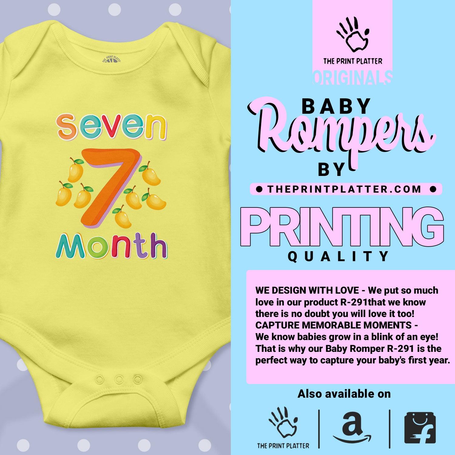 Seven Month Mango Unisex Half Sleeve Romper