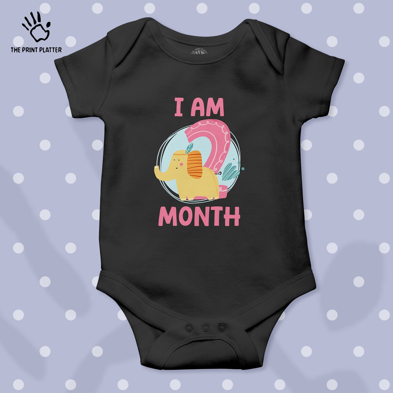 I Am 2 Month Unisex Half Sleeve Romper