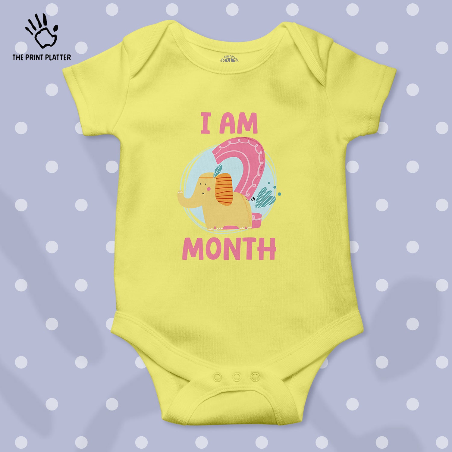 I Am 2 Month Unisex Half Sleeve Romper