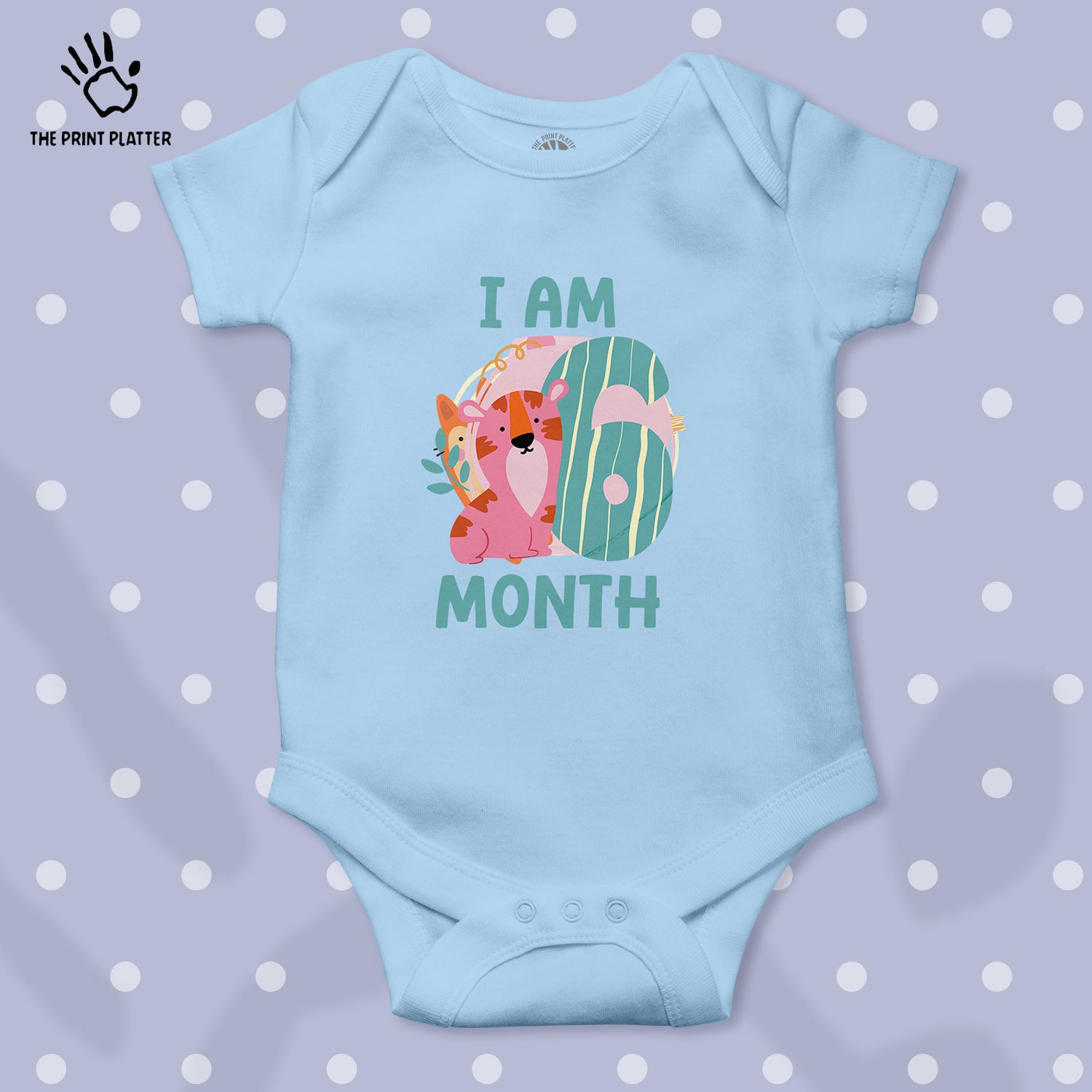 I Am 6 Month Unisex Half Sleeve Romper