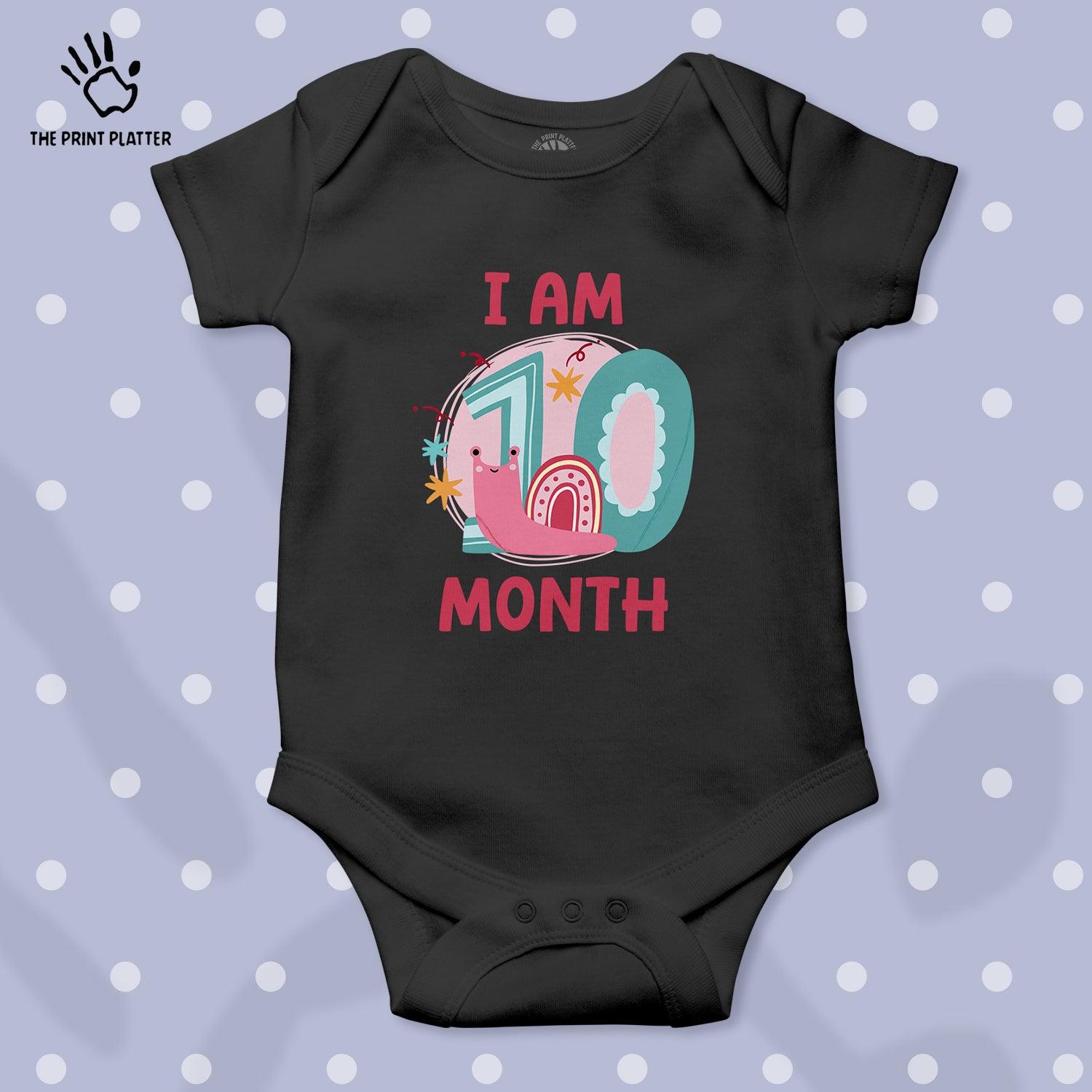 I Am 10 Month Unisex Half Sleeve Romper