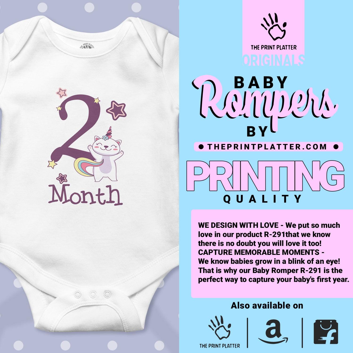 2 Month Unisex Half Sleeve Romper