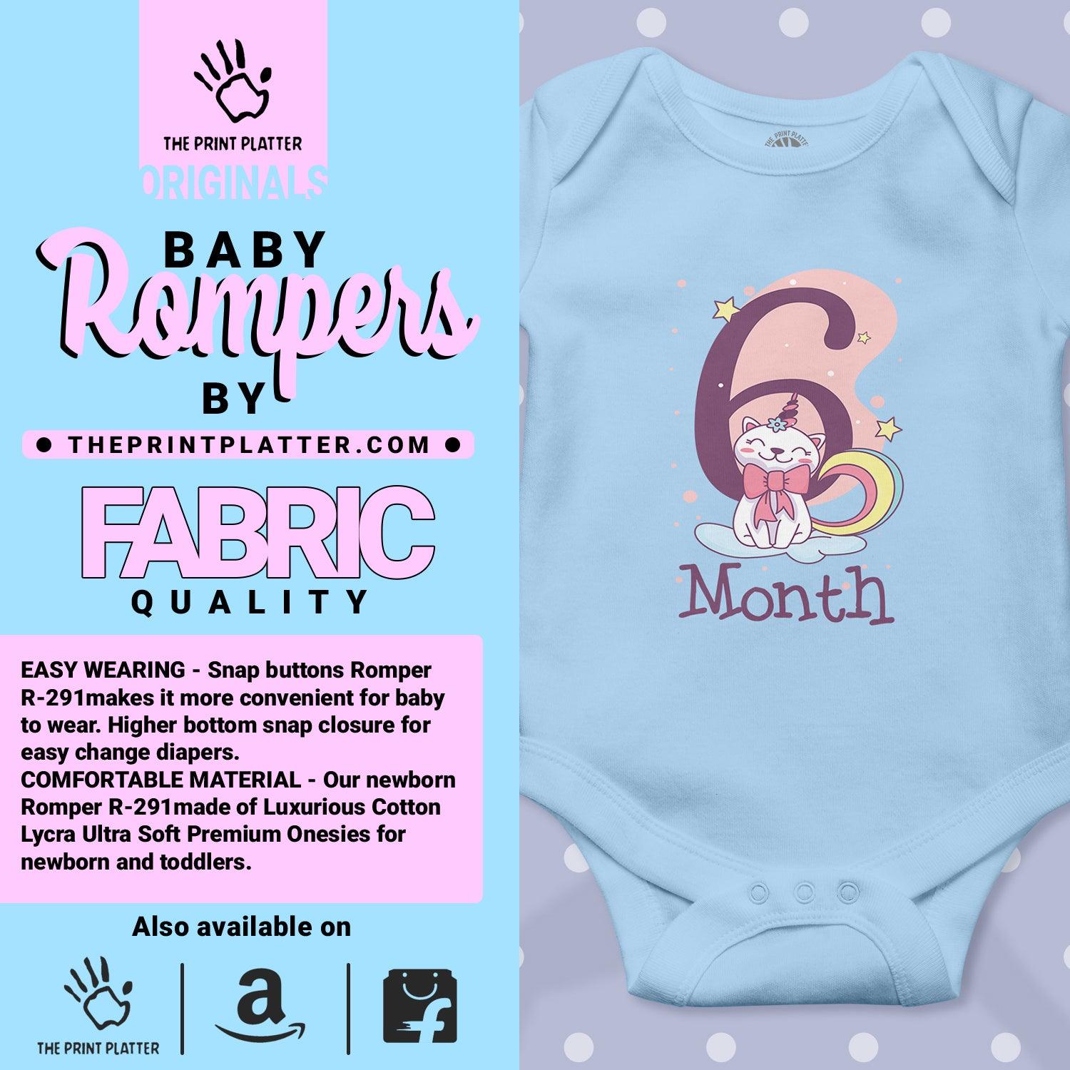 6 Month Unisex Half Sleeve Romper