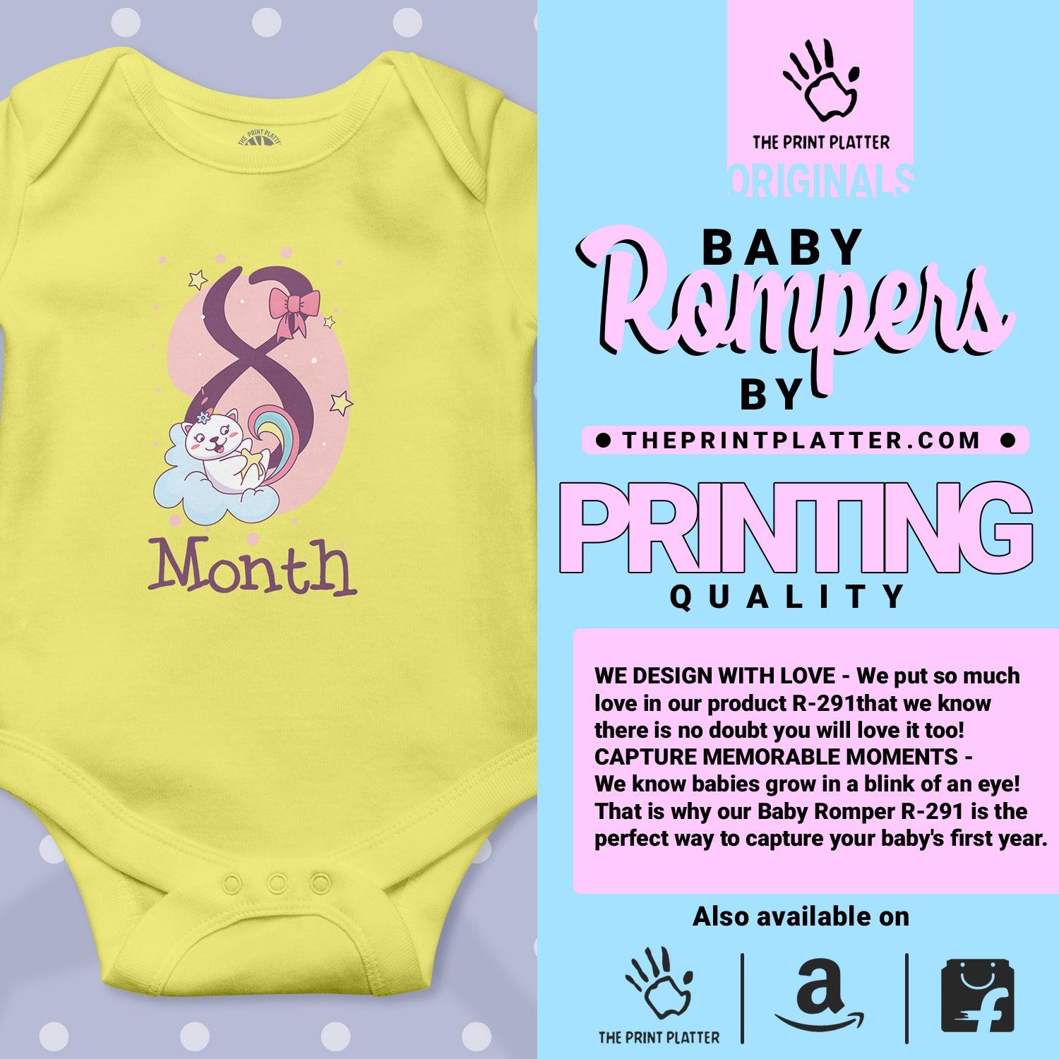 8 Month Unisex Half Sleeve Romper