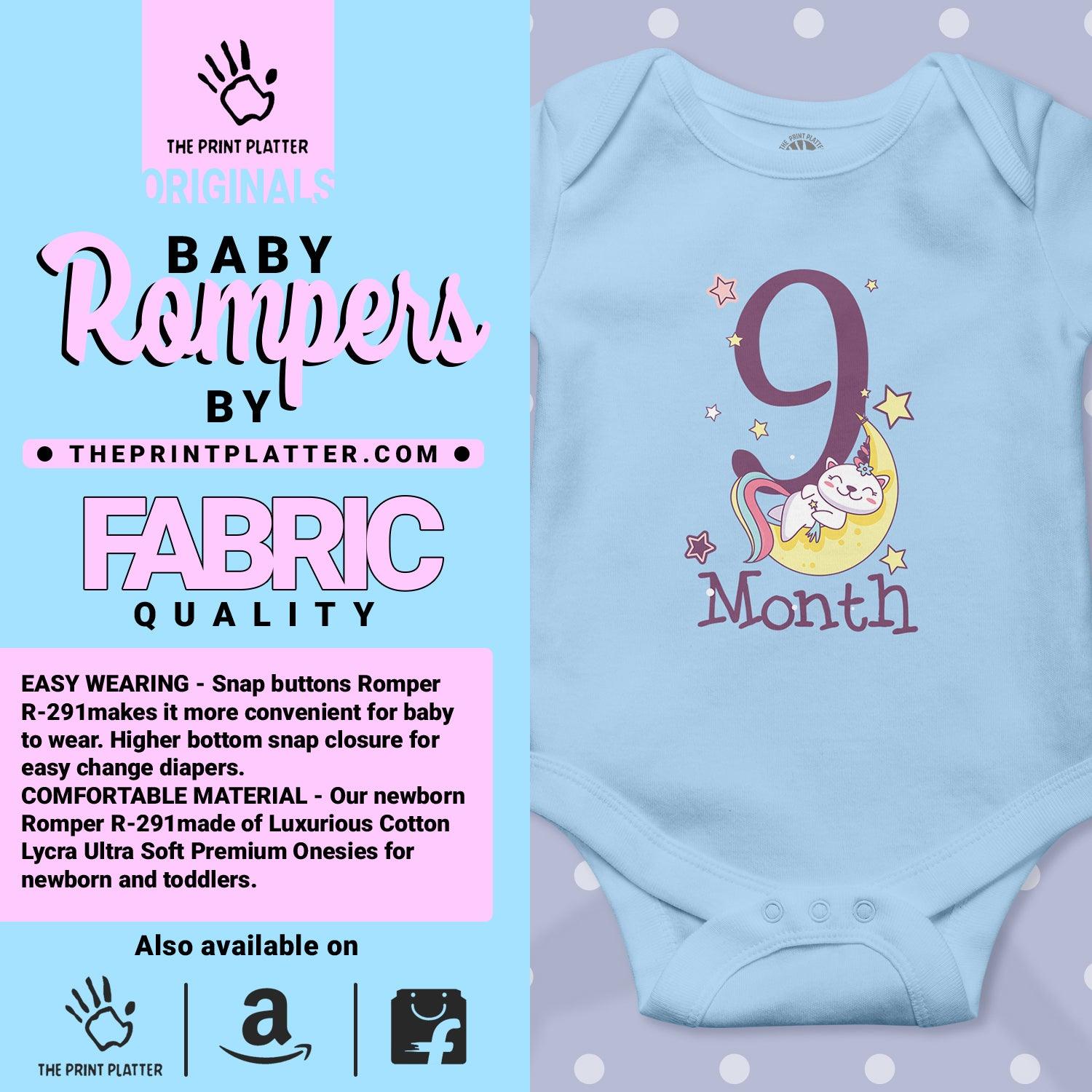 9 Month Unisex Half Sleeve Romper