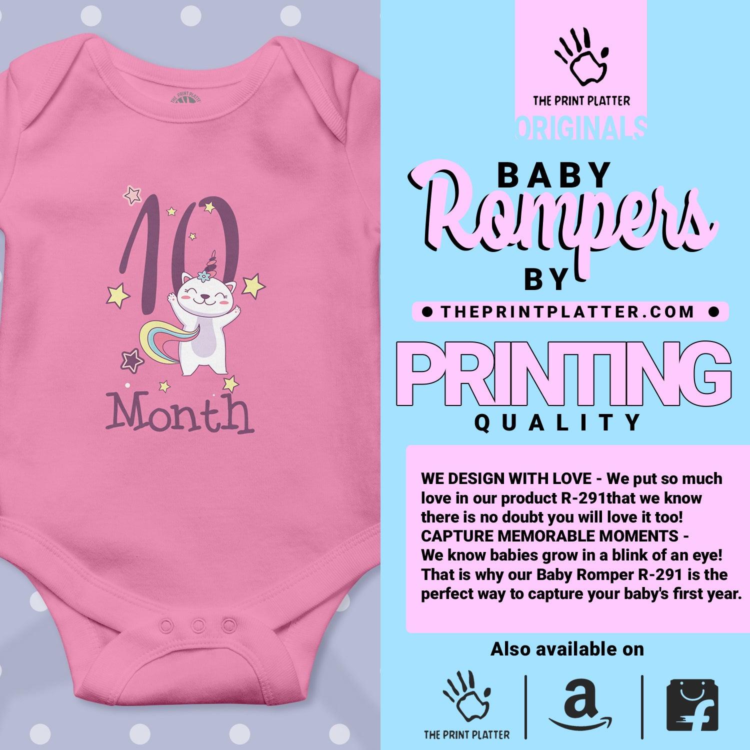 10 Month Unisex Half Sleeve Romper