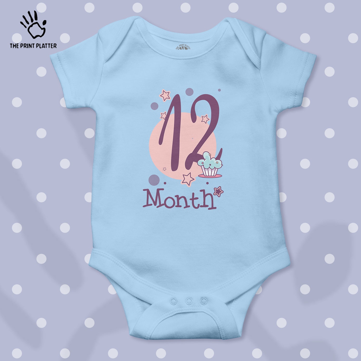 12 Month Unisex Half Sleeve Romper