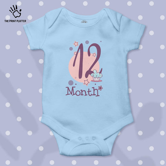 12 Month Unisex Half Sleeve Romper