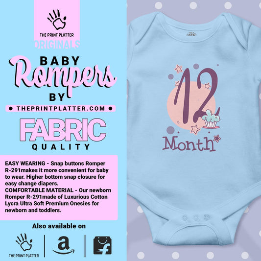 12 Month Unisex Half Sleeve Romper