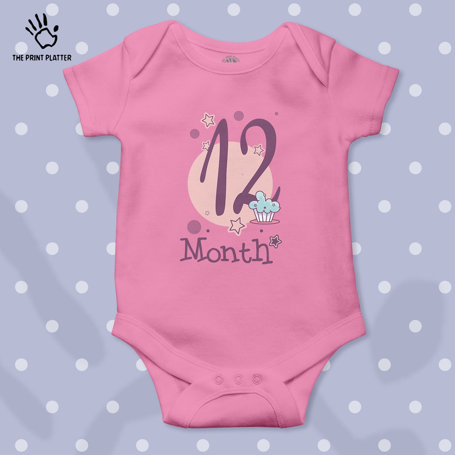 12 Month Unisex Half Sleeve Romper