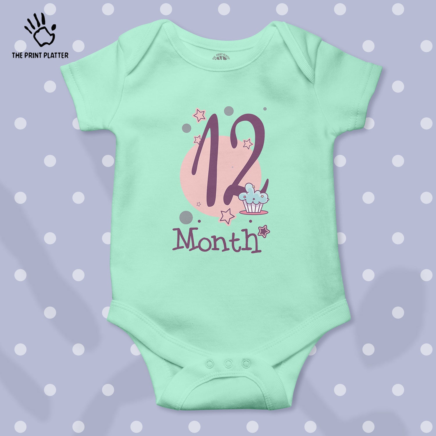 12 Month Unisex Half Sleeve Romper