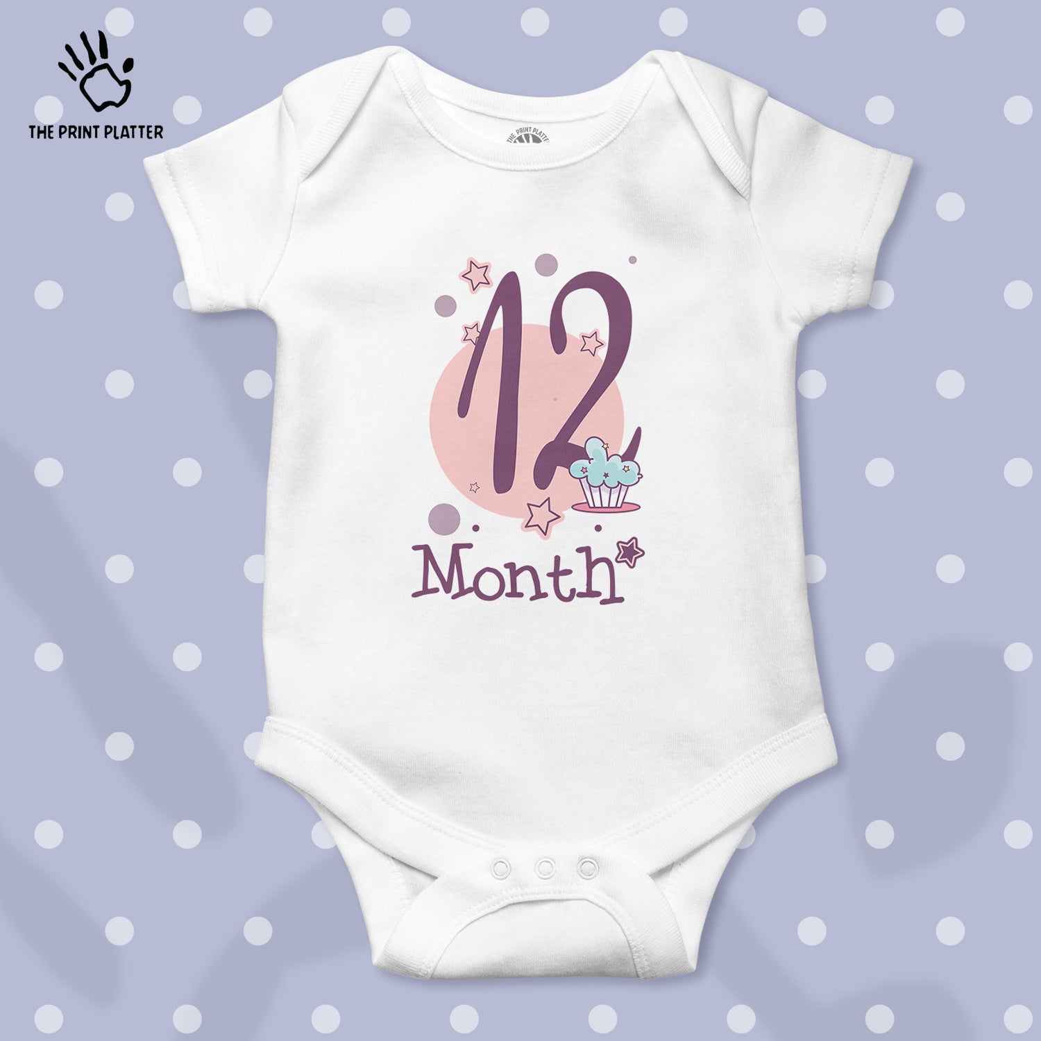 12 Month Unisex Half Sleeve Romper