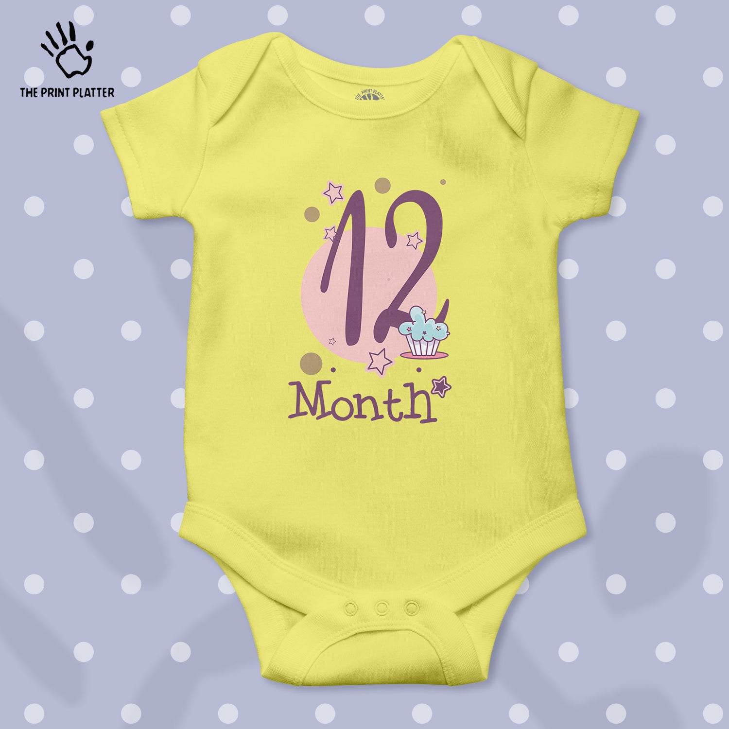 12 Month Unisex Half Sleeve Romper