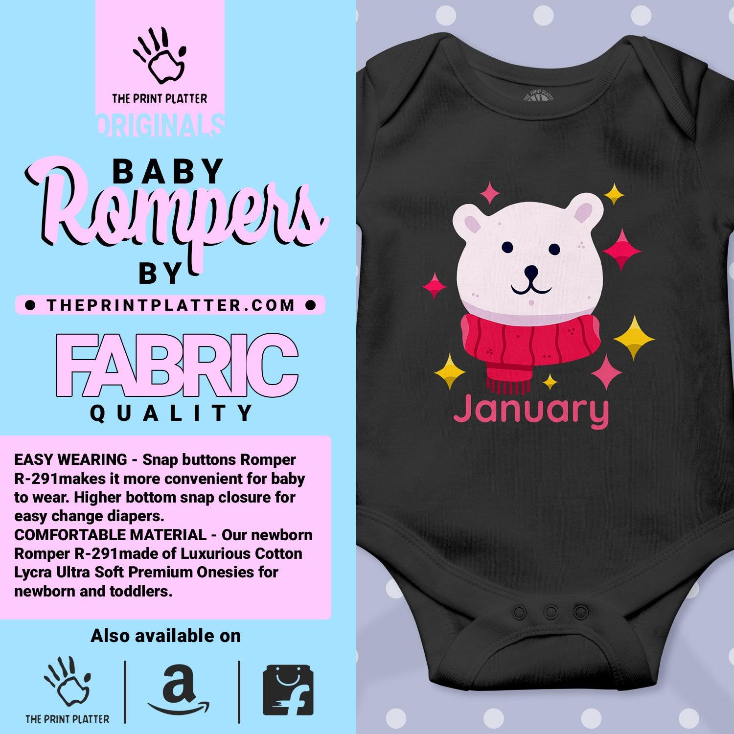 January Unisex Half Sleeve Romper