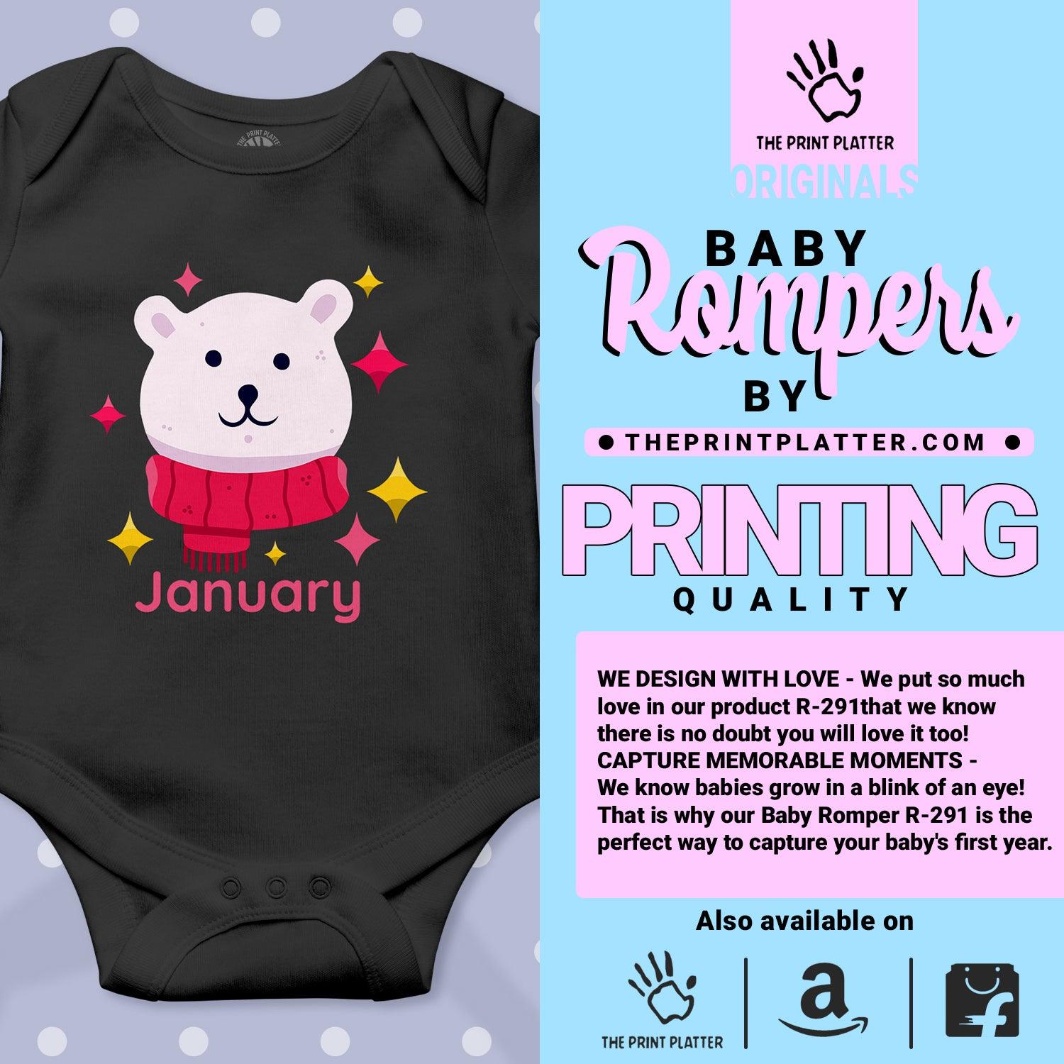 January Unisex Half Sleeve Romper