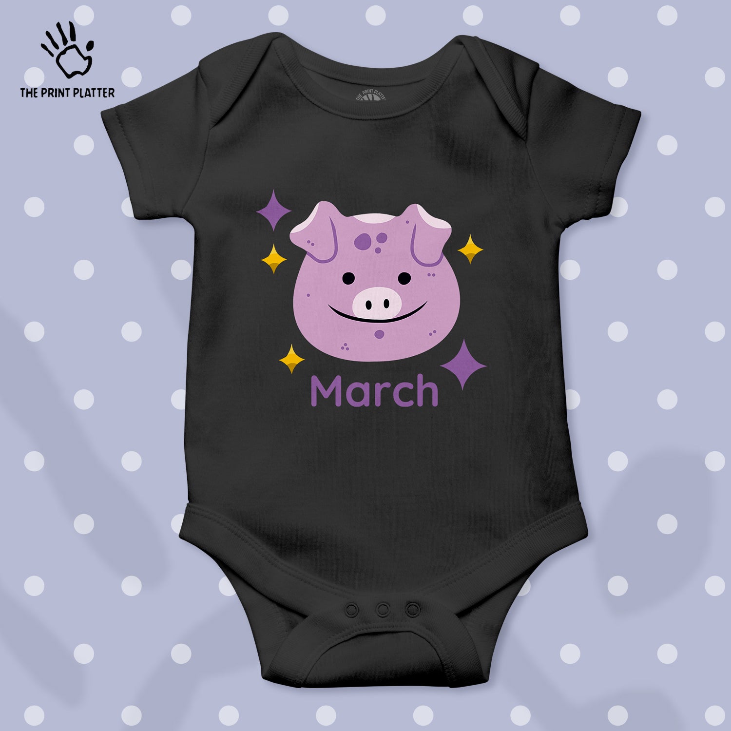 March Unisex Half Sleeve Romper