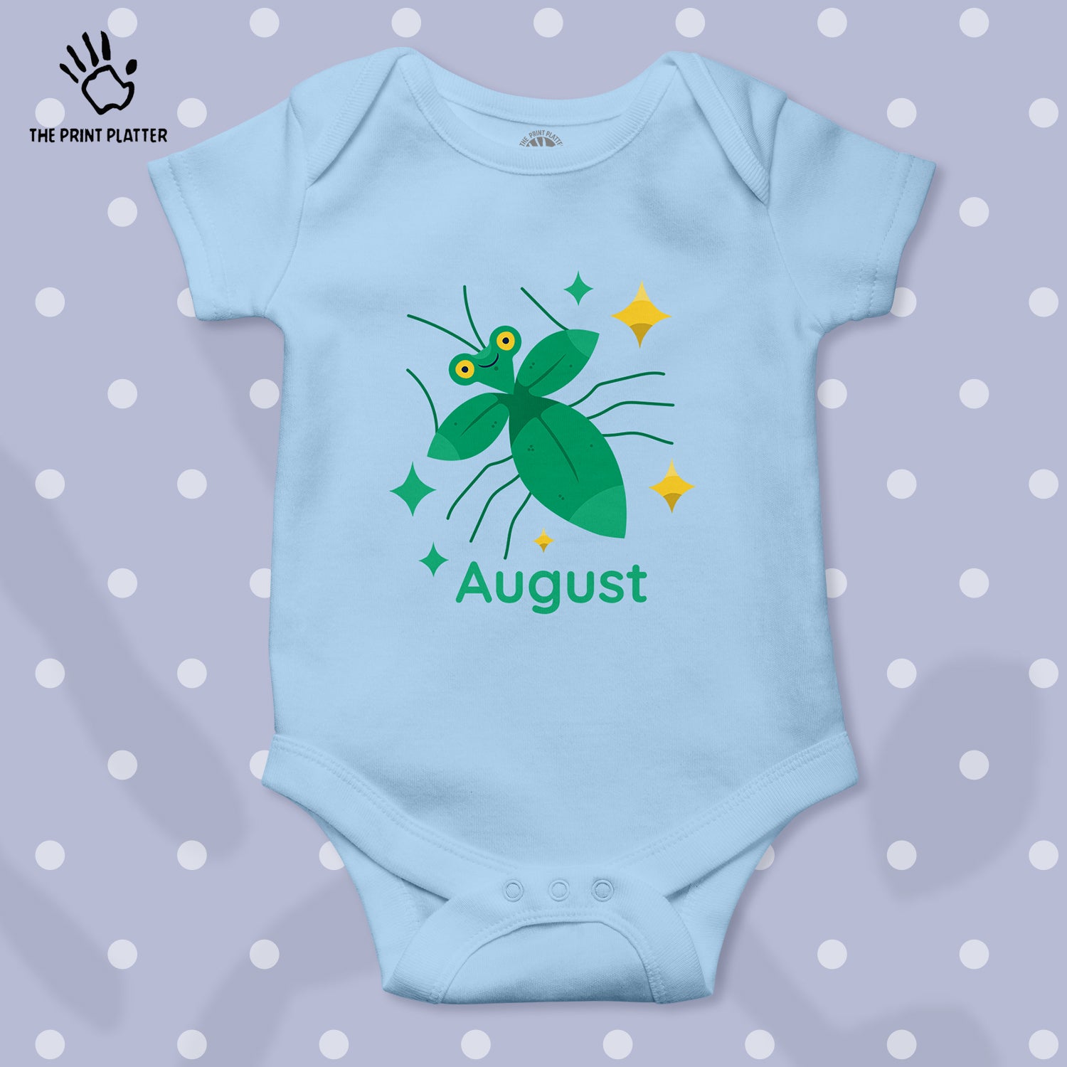 August Unisex Half Sleeve Romper