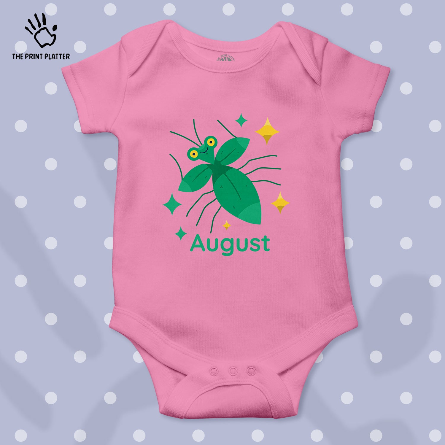 August Unisex Half Sleeve Romper