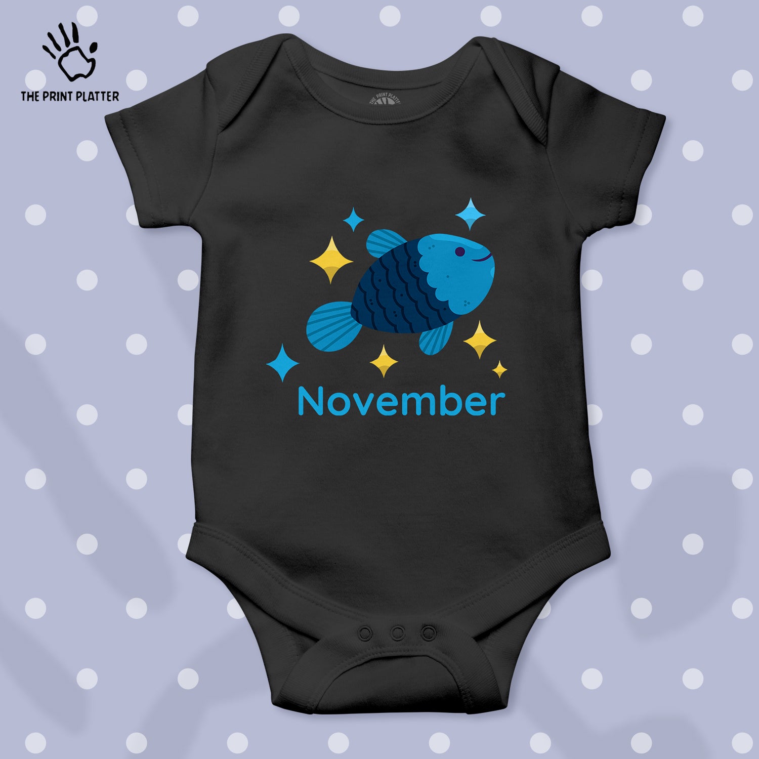 November Unisex Half Sleeve Romper