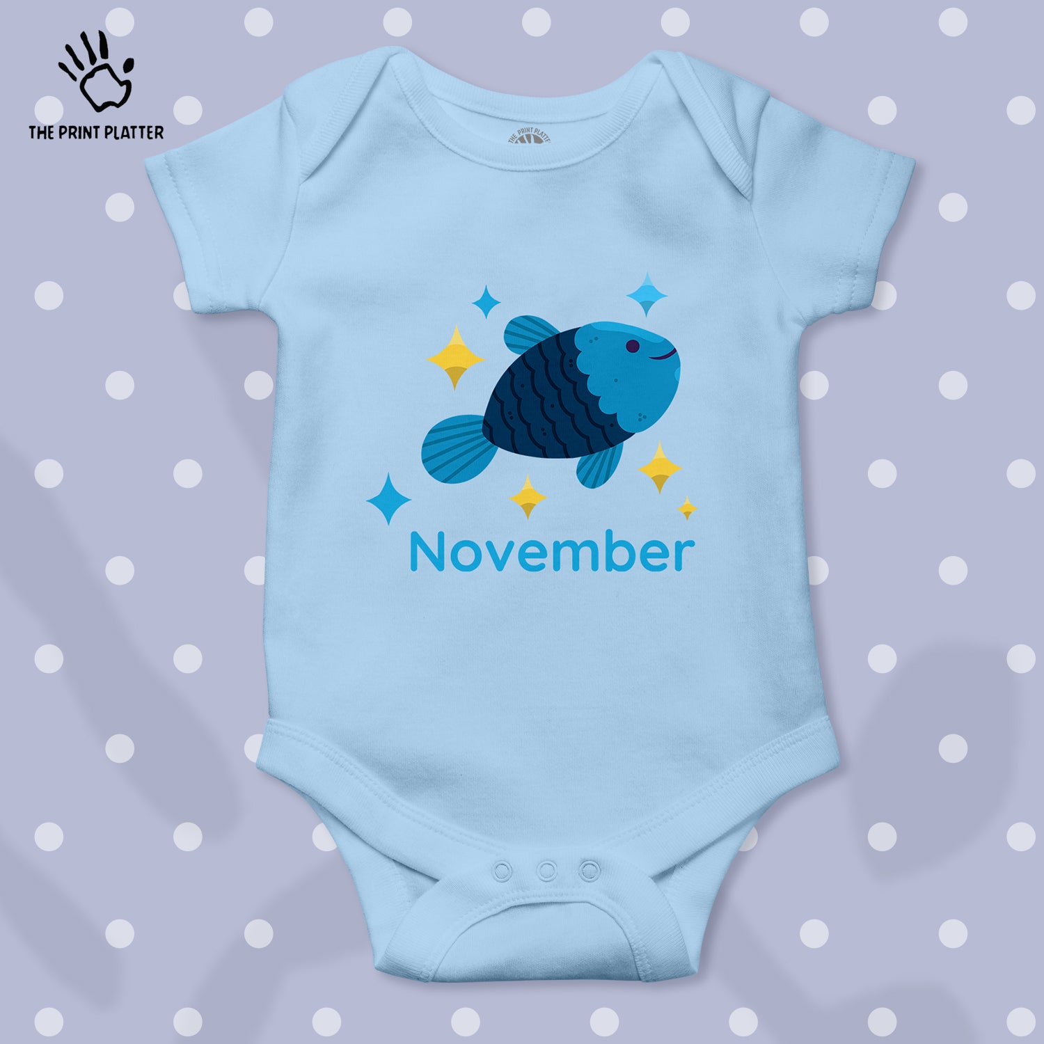 November Unisex Half Sleeve Romper