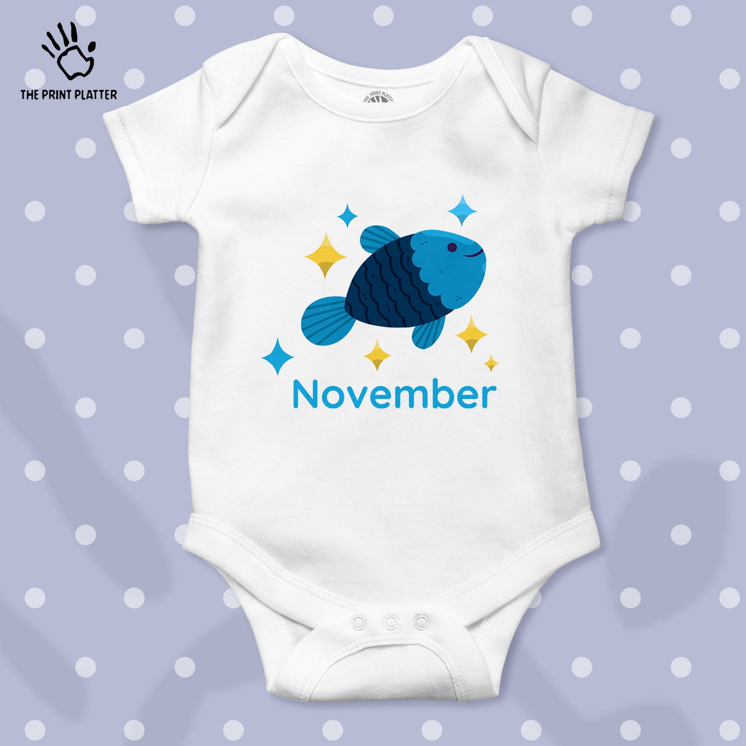 November Unisex Half Sleeve Romper