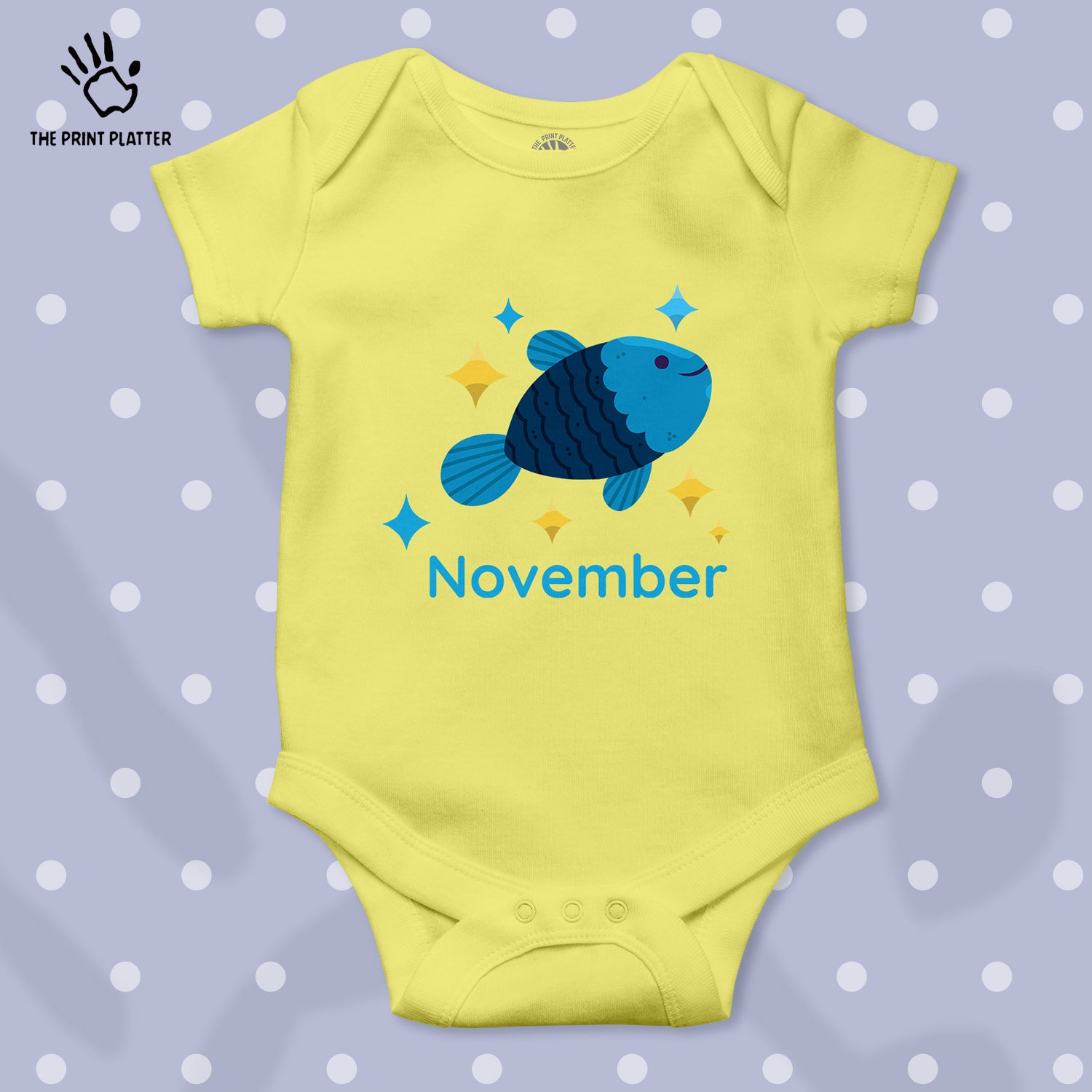 November Unisex Half Sleeve Romper