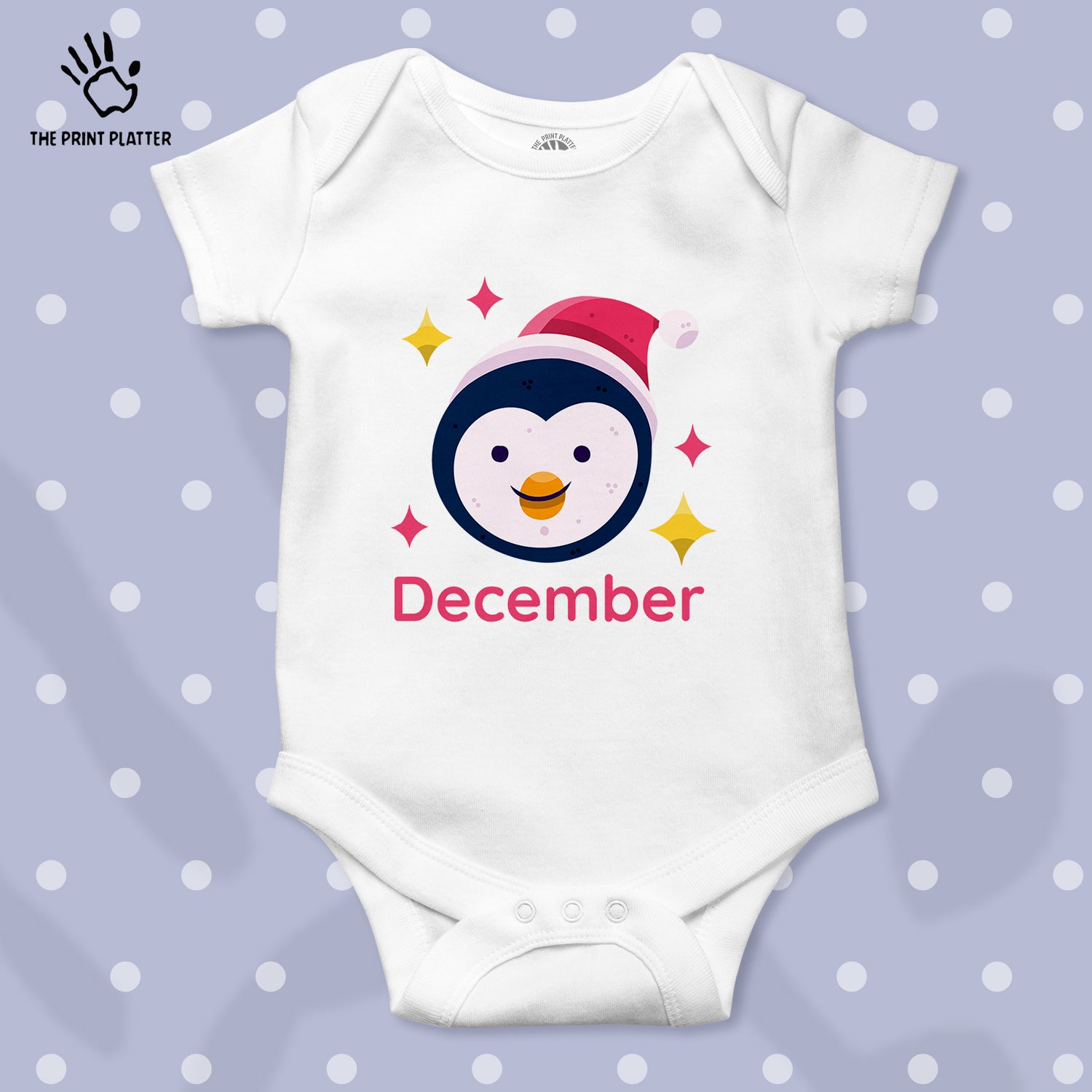 December Unisex Half Sleeve Romper