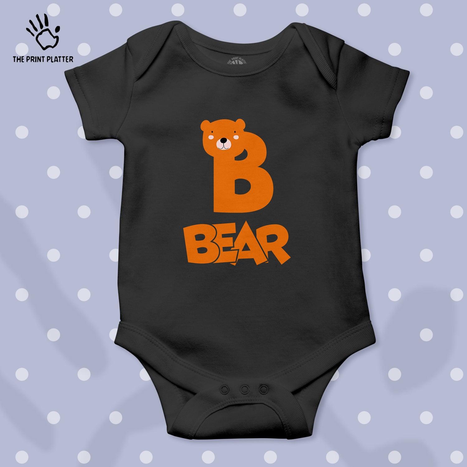 B - Bear Unisex Half Sleeve Romper