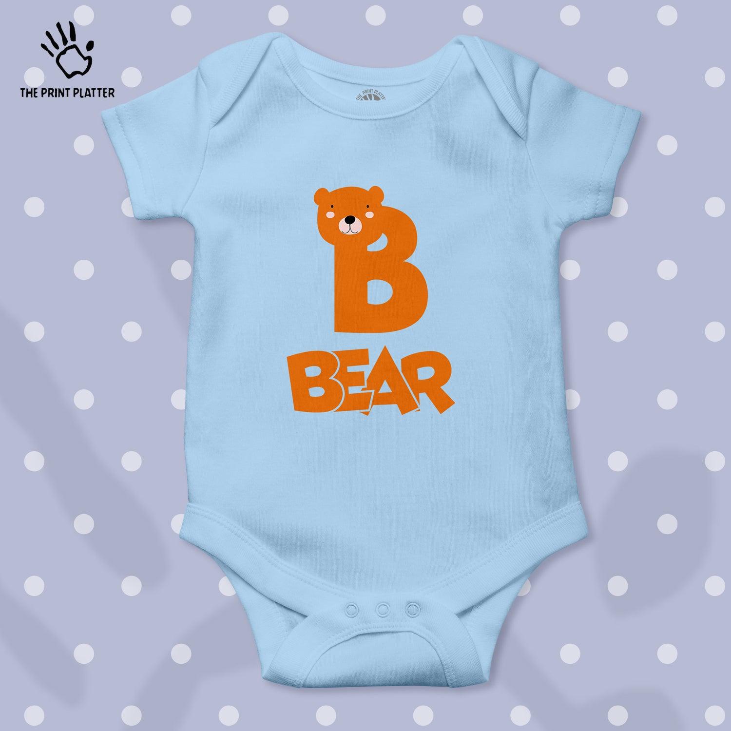 B - Bear Unisex Half Sleeve Romper