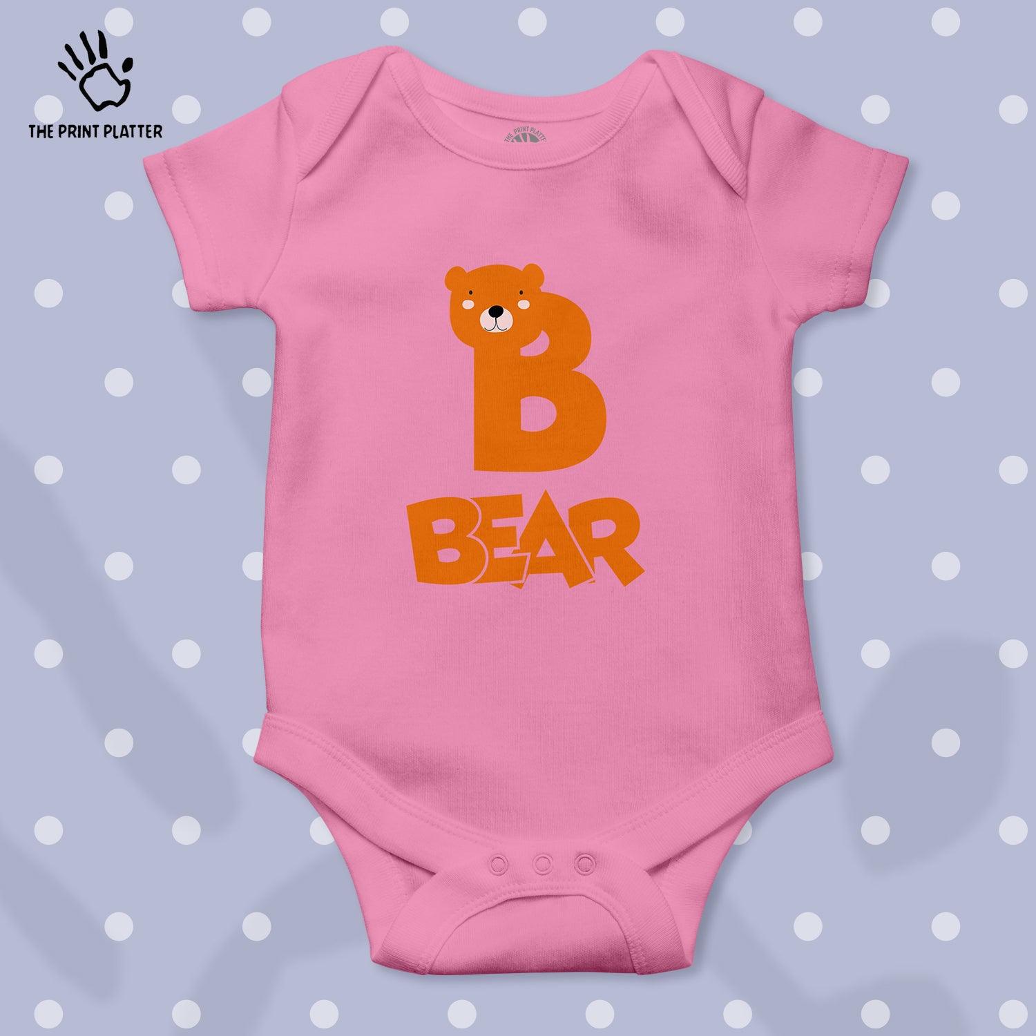 B - Bear Unisex Half Sleeve Romper