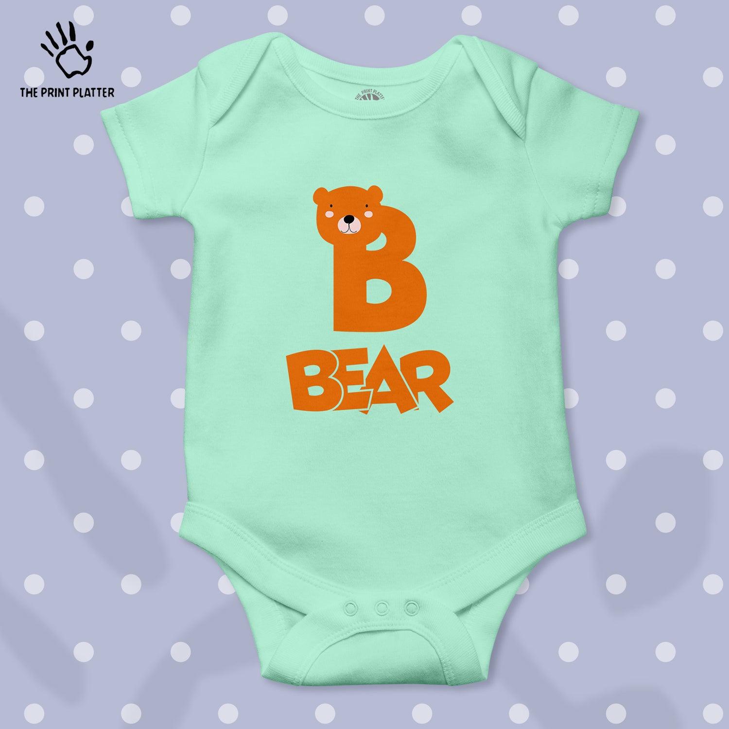 B - Bear Unisex Half Sleeve Romper