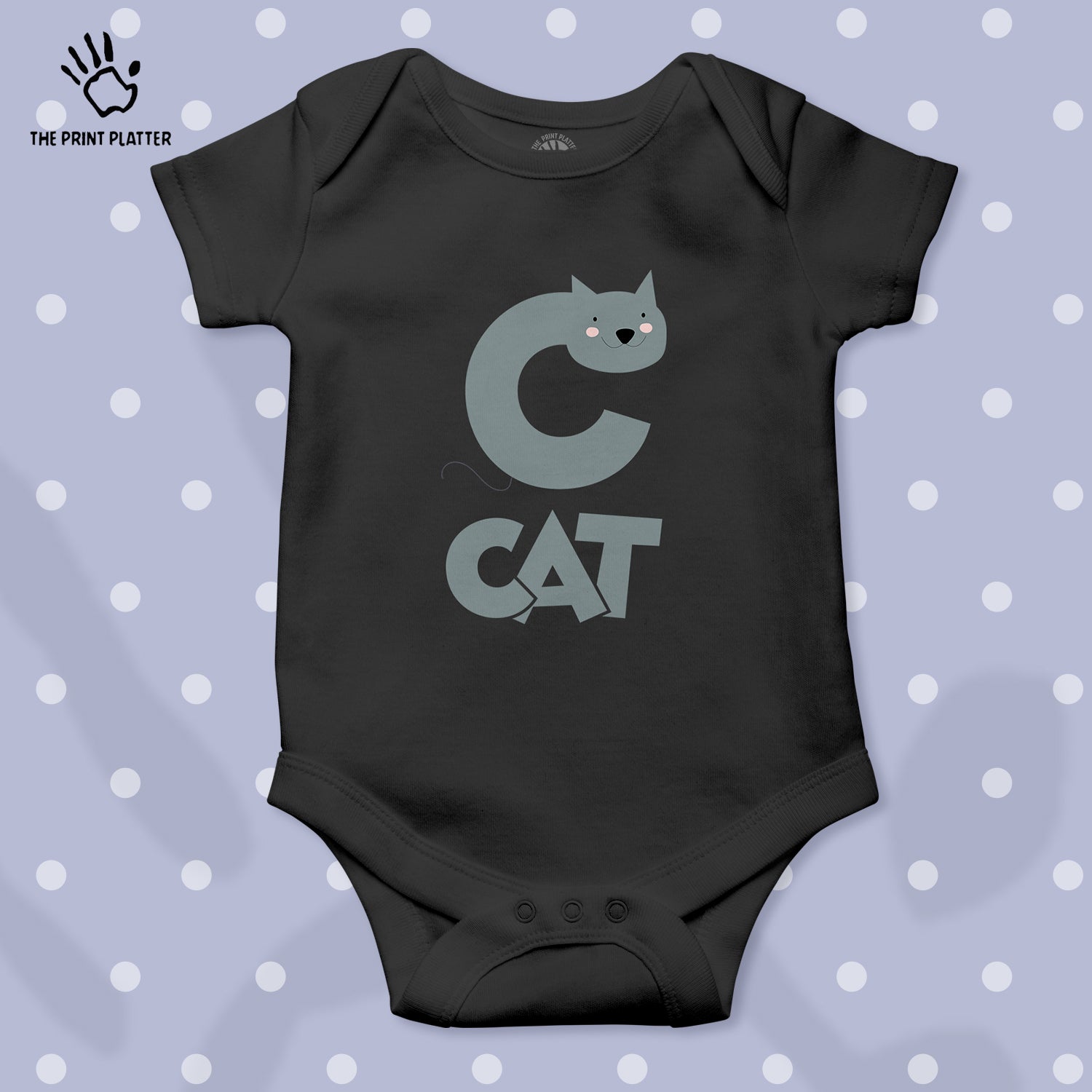 C - Cat Unisex Half Sleeve Romper