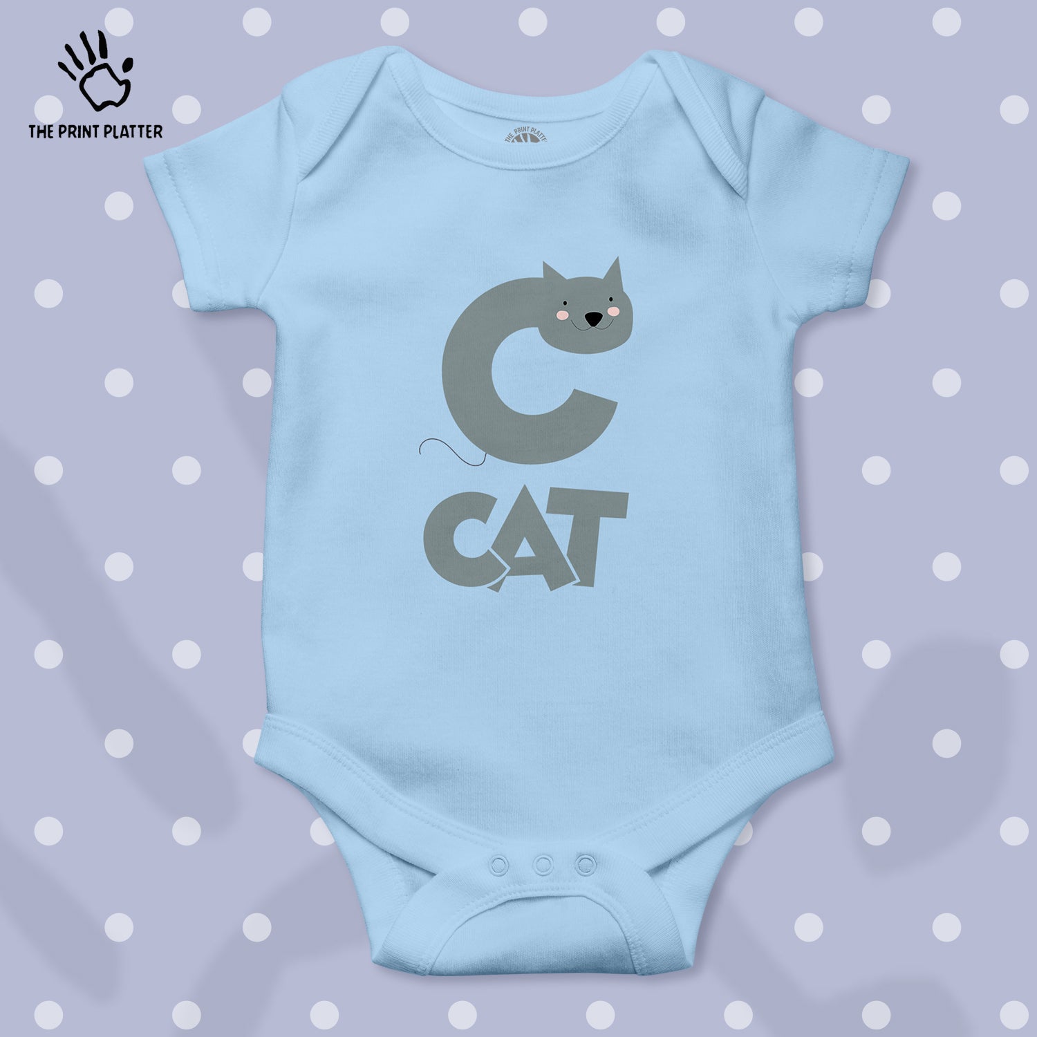 C - Cat Unisex Half Sleeve Romper