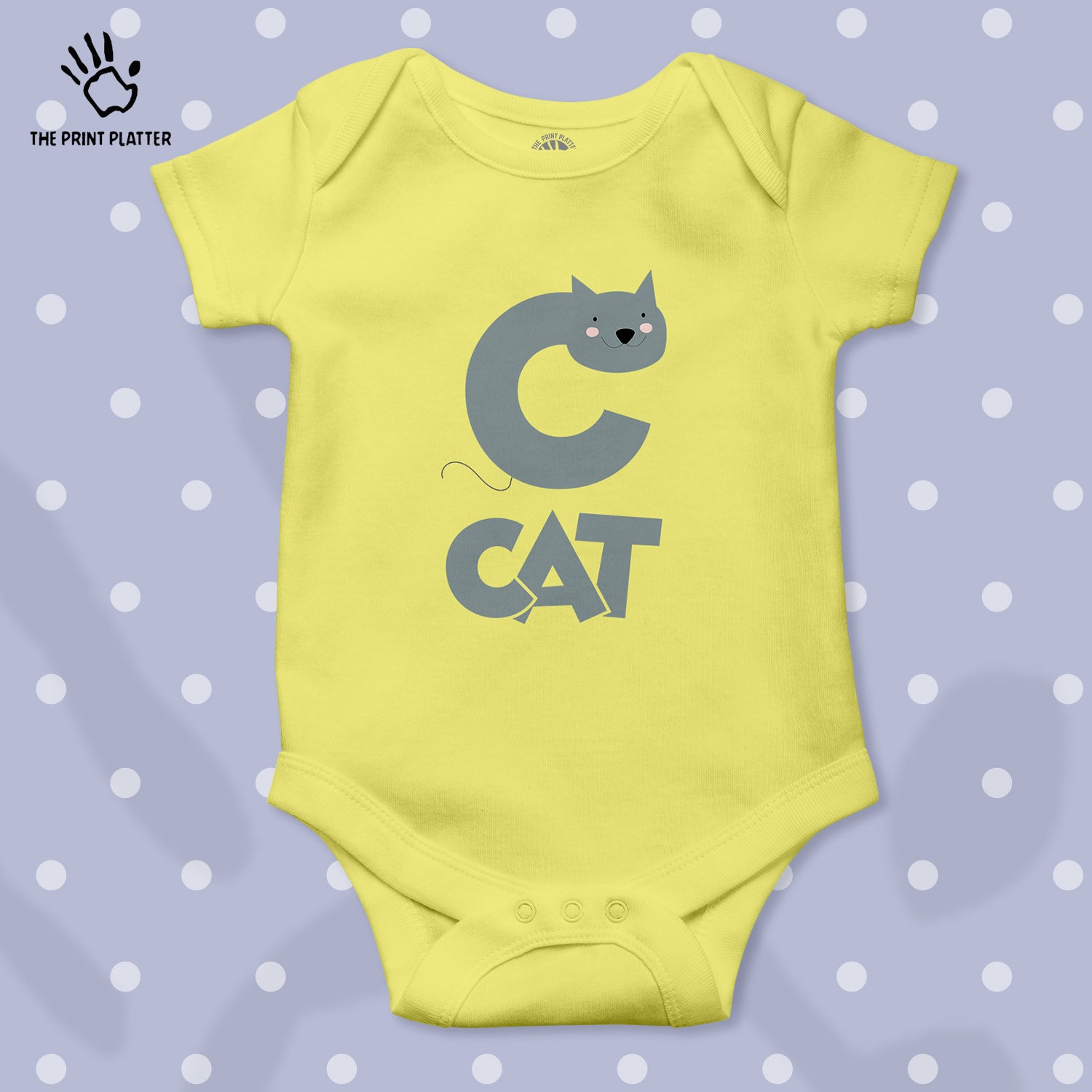 C - Cat Unisex Half Sleeve Romper