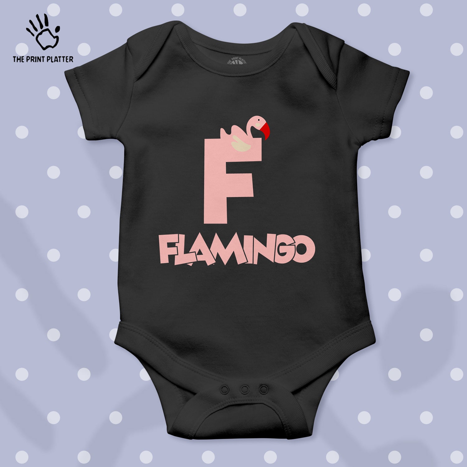 F - Flamingo Unisex Half Sleeve Romper