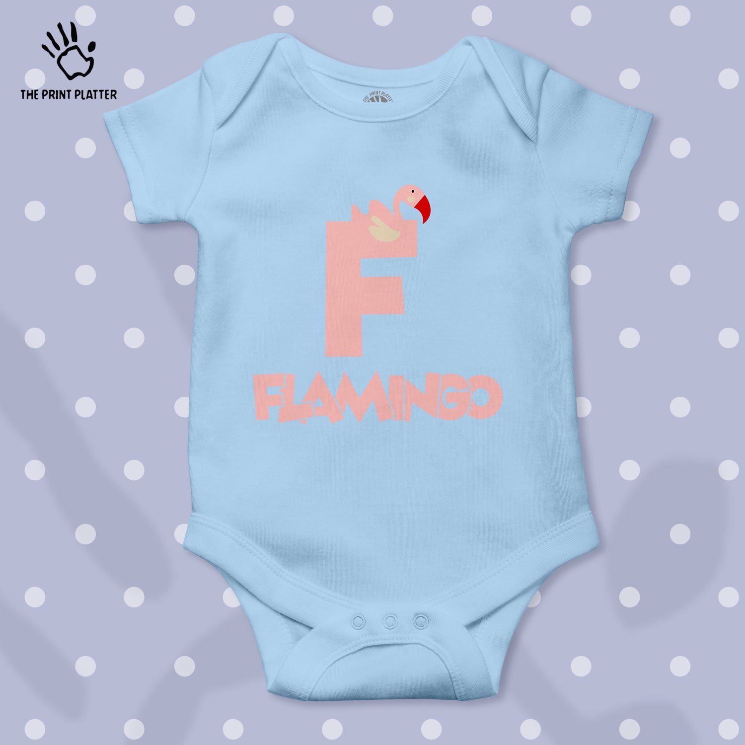 F - Flamingo Unisex Half Sleeve Romper