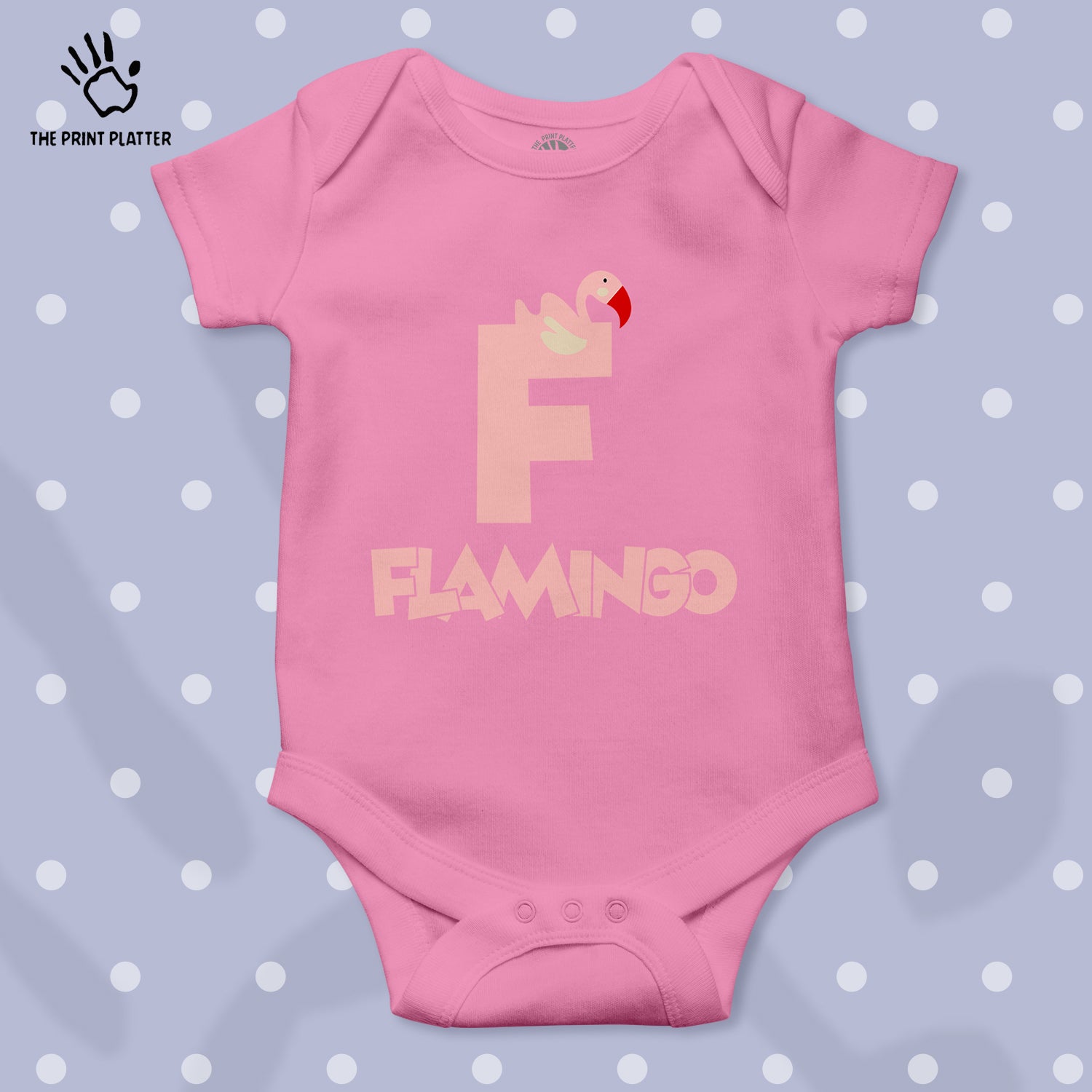 F - Flamingo Unisex Half Sleeve Romper